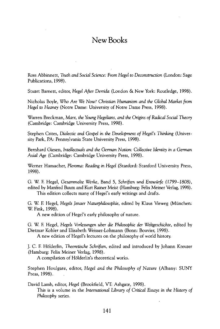 New Books The Owl Of Minerva Philosophy Documentation - 